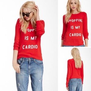 Wildfox Angora Rabbit Hair Sequin Knit Sweater White Label SHOPPING IS MY CARDIO